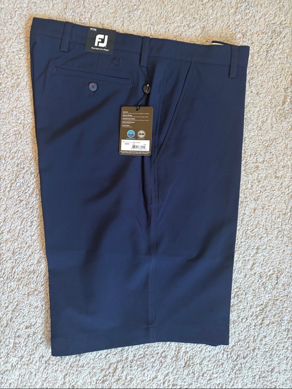 FootJoy Navy Performance Golf Shorts